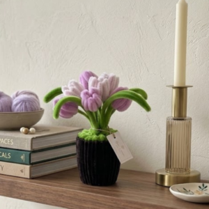 Mini Tulip Flower Pot Desk Decor