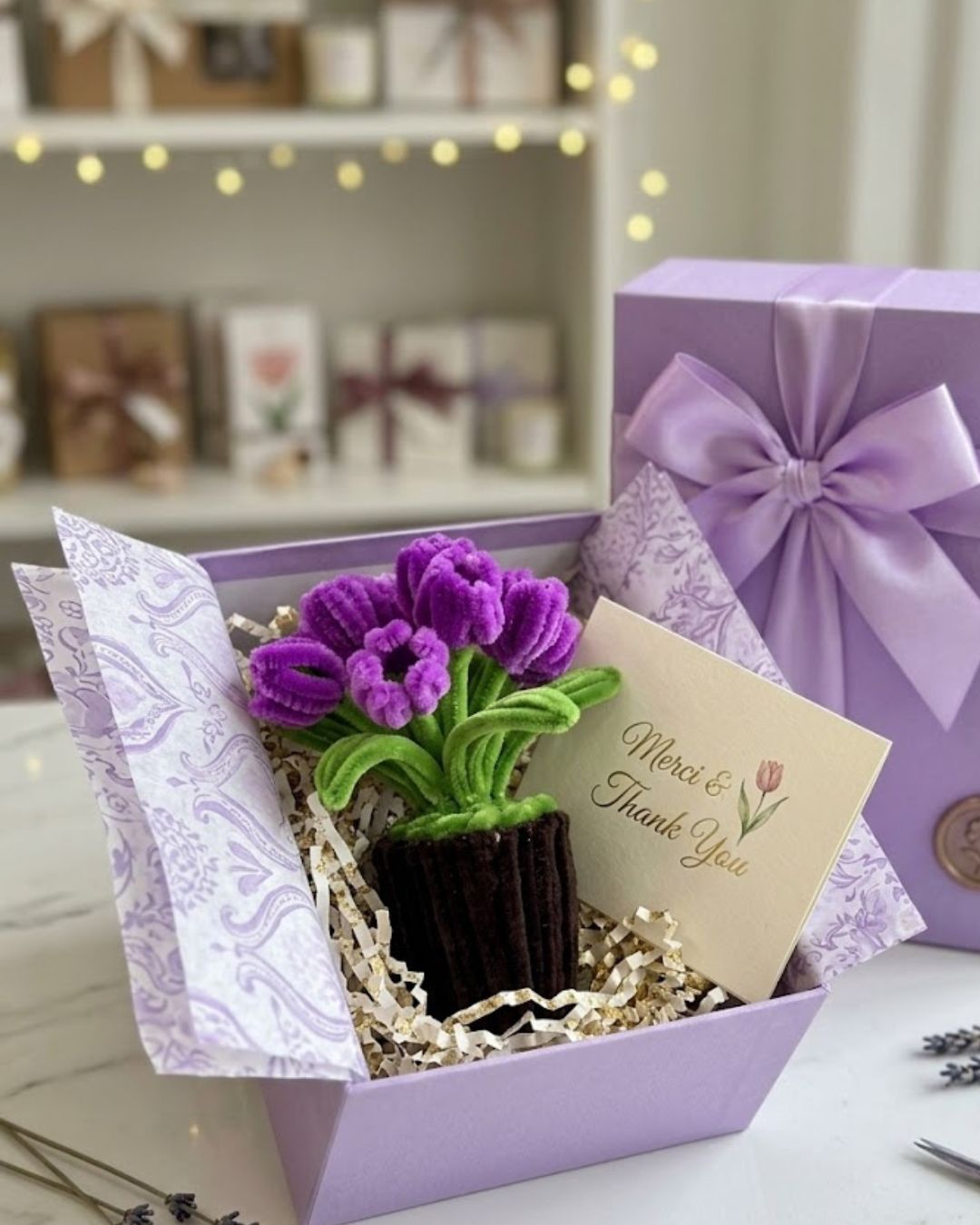 Cute Mini Tulip Flower Pot Desk Decor - Image 2