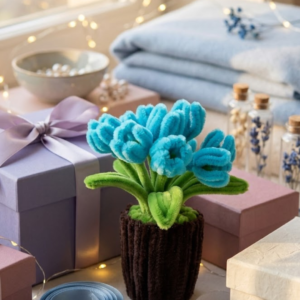 Cute Mini Tulip Flower Pot Desk Decor