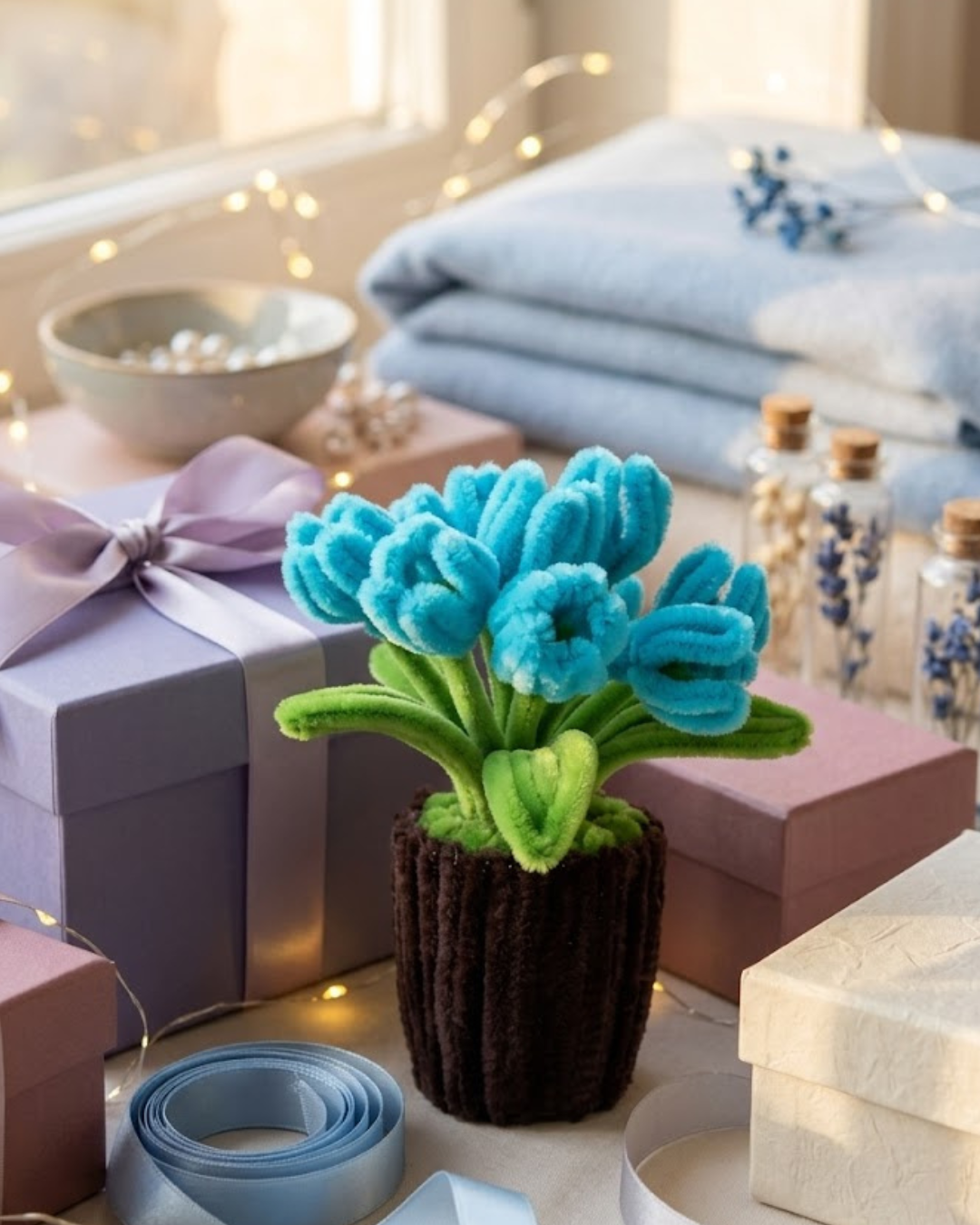 Cute Mini Tulip Flower Pot Desk Decor